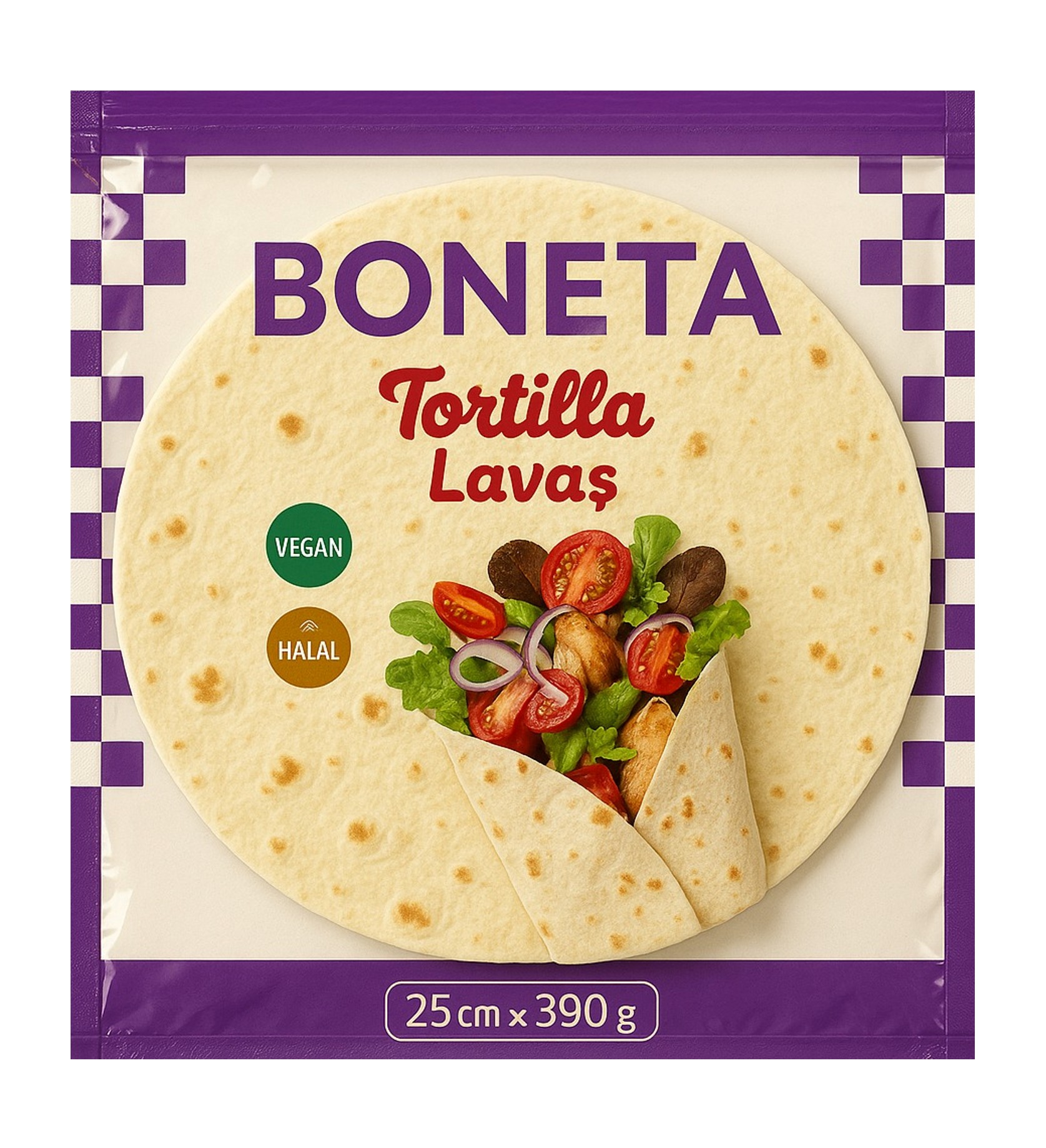 Boneta Tortilja ZIP 6kom